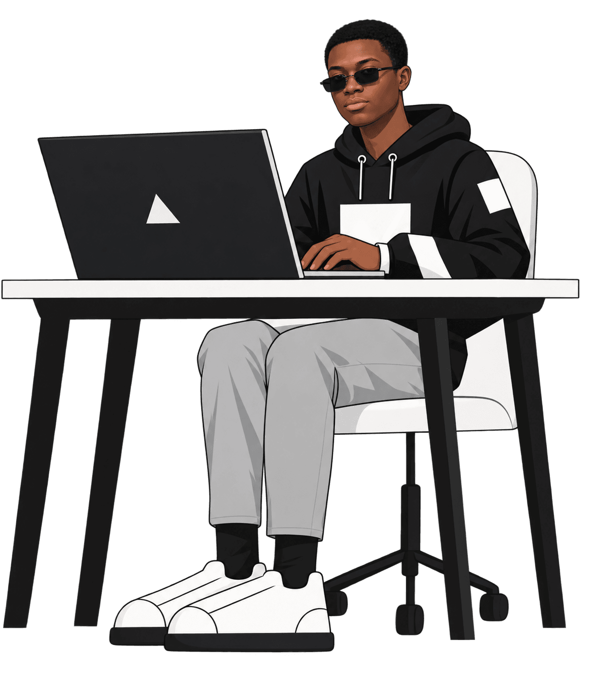 Illustration — développeur au travail